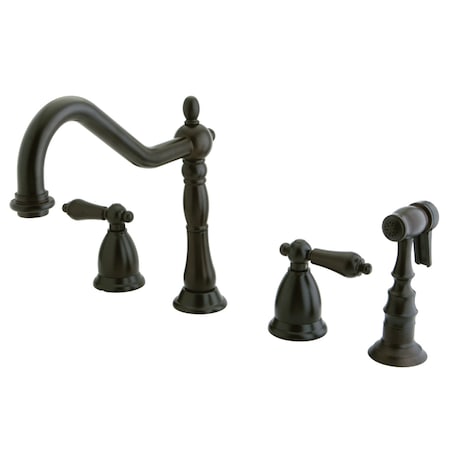 KS1795ALBS Widespread Kitchen Faucet, Oil Rubbed Bronze